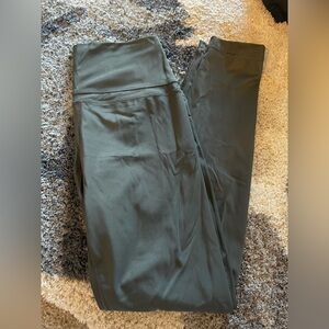 CRZ yoga leggings- grey/olive color. Size S